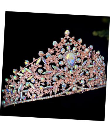 Crown Headband Crown Crowns for Women Wedding Hair Accessories Crown for Women Bridal Crown Bachelorette Crown Wedding Crown for Bride Crown for Bride Wedding Rhinestone Headband 17.00X17.00X9.00CM Golden - Buy Online on GoSupps.com
