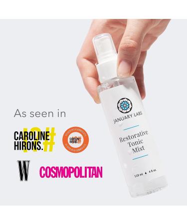 January Labs Restorative Tonic Mist - Hydrating Facial Toner for All Skin Types - Buy Online on GoSupps.com