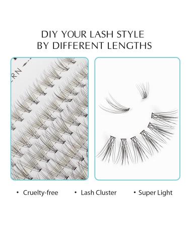 Oreola 10D+20D Single Eyelashes - Natural Cluster for DIY Extensions | 0.07 Curl 9-14mm Light & Fine Fish Tail Design - Buy Online on GoSupps.com