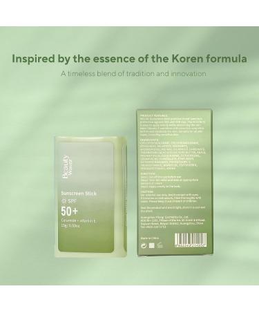 Beauty Wavez Face Sunscreen Stick for Sensitive Skin Broad Spectrum SPF 50+ with Ceramide & Vitamin E UVA/UVB Protection Travel Size - Buy Online on GoSupps.com