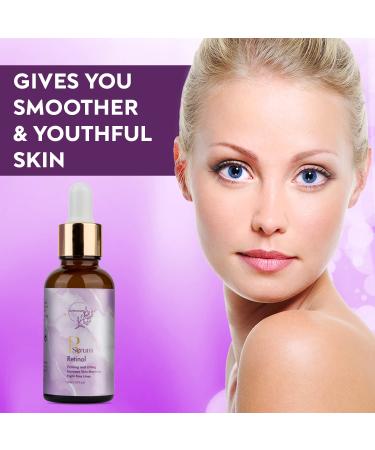 Retinol Firming Facial Serum for Wrinkles & Dark Spots | Anti-Aging Skin Care | 1 Fl Oz Night Therapy Repair - Buy Online on GoSupps.com