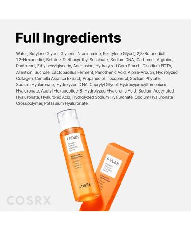 COSRX 5 PDRN Collagen Intense Vitalizing Serum - Korean Serum for Skin Firming & Glowing with Salmon DNA Centella Lactobacillus PDRN & Collagen Korean Skin Care (3.38 fl.oz.) - Buy Online on GoSupps.com