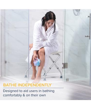 Drive Medical Handicap Bathroom Bench  White (12486 ) - Buy Online on GoSupps.com