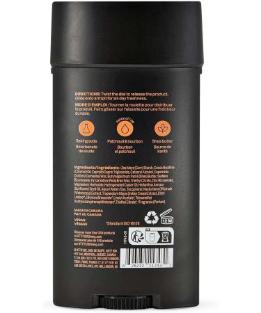 ATTITUDE D odorant pour Homme Sans Aluminium limine les Odeurs Doux pour la Peaux Ingr dients d Origine Naturelle Certifi EWG Verified V gane Parfum Bourbon & Patchouli 75 g - Buy Online on GoSupps.com
