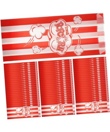HOMSFOU 250 Pcs Popcorn Packaging Bag Snack Container Cookie Container Chip Container Popcorn Machine Supplies Popcorn Bags Individual Servings Candy Containers Snack Bag Carton Paper Food - Buy Online on GoSupps.com