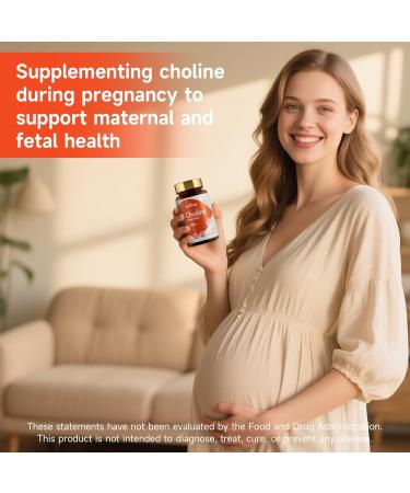 Choline Supplements, Supports Liver & Brain Health, High Absorption Choline Bitartrate 550mg, Non-GMO, Gluten-Free, Made in USA, 120 Vegan Capsules 60 Count (Pack of 2) Choline Bitartrate - Buy Online on GoSupps.com