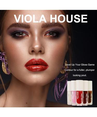 Viola House Lip Plumper | 100% Natural Gloss for Extreme Volume Lips | 5 Colors Available | Spicy Mauve (5ml) - Buy Online on GoSupps.com