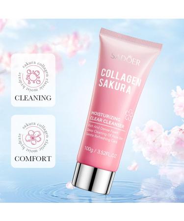Natural Cherry Blossom Facial Cleanser - Deep Cleaning Hydrating Lotion for All Skin Types - Buy Online on GoSupps.com