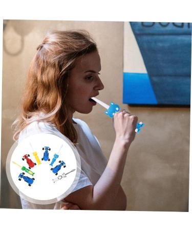 Beavorty Cartoon Children's Toothbrush Set - 4 Manual Toothbrushes with Suction Cup - Fun Oral Cleaning Supplies for Kids - Buy Online on GoSupps.com