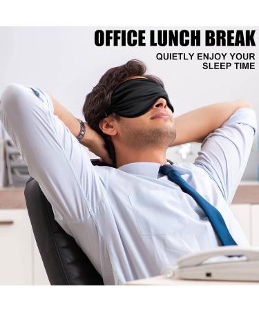 20-Piece Silk Sleep Mask with Adjustable Strap - Black Eye Cover for Women and Men | Ideal for Sleeping and Travel - Buy Online on GoSupps.com