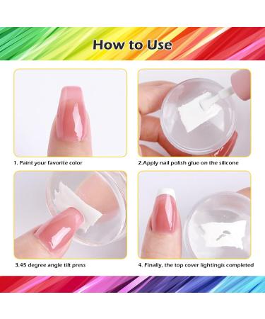 3 Piece Clear Nail Stamp Set for French Nails - Silicone Nail Art Stamps & Accessories - Buy Online on GoSupps.com