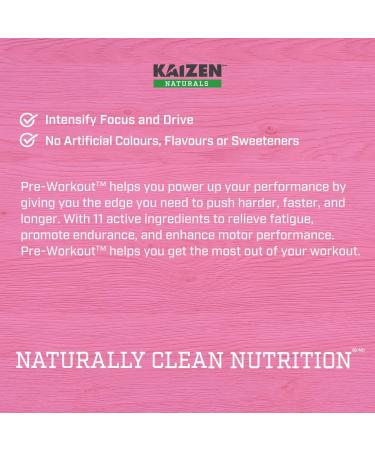 Kaizen Naturals Pre-Workout Pink Lemonade 243g Pouch - Buy Online on GoSupps.com