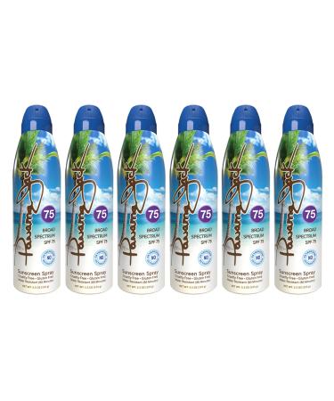 Pamper Your Skin with Panama Jack SPF 75 Continuous Spray Sunscreen - Broad Spectrum UVA/UVB Protection - Water Resistant - Cruelty Free - 5.5 OZ - Buy Online on GoSupps.com