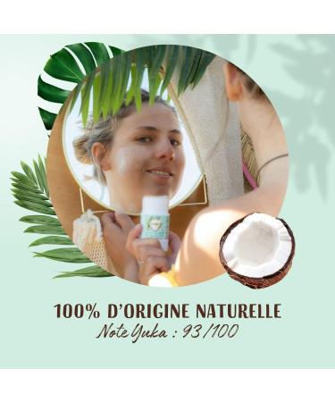 LOVEA - Facial Scrub Stick - Organic Coconut Oil - Gently Exfoliates Smoothes & Softens - All Skin Types - 100% Natural - Vegan - Certified Organic - Made in France - 40 g - Buy Online on GoSupps.com