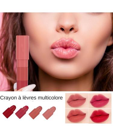 Fellflying Matte Lipstick Set Lipstick Sets for Women - Non-Sticky Lipstick Set | 4Pcs Waterproof Matte Lipstick Makeup Set  - Buy Online on GoSupps.com