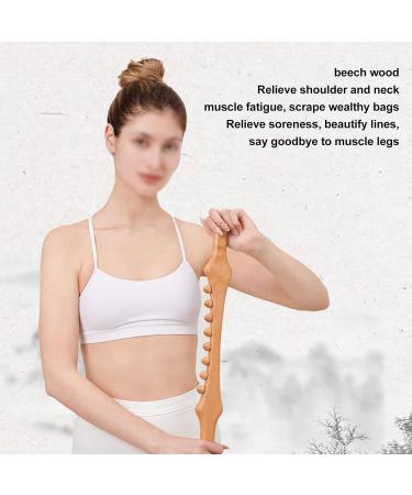 Wooden Massage Tab with 8 Pearls - Universal Full Body Trigger Point Massage for Relaxation & Tiredness Relief - Buy Online on GoSupps.com