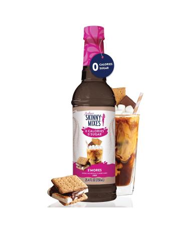 Jordan's Skinny Mixes Sugar Free S'mores Syrup | Zero Calories Zero Sugar Zero Carbs | For Coffee Tea Lattes | 1 Bottle (750 mL) - Buy Online on GoSupps.com