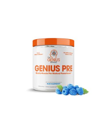 Genius Pre Workout Caffeine-Free - Blue Raspberry - 20 Servings