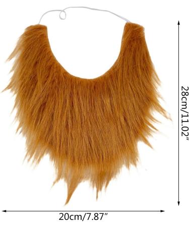 Buy Sueal False Beard Costume - Green U-Shaped Mustache for Kids & Adults | Funny Cosplay Hair Accessories - Buy Online on GoSupps.com