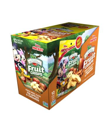 Brothers-ALL-Natural Mickey Mouse Apple-Cinnamon Fruit Crisps - 0.35oz (12 Pack) - Buy Online on GoSupps.com
