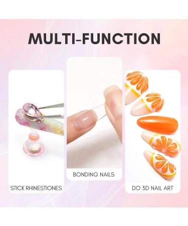 Makartt Pink Nail Glue Gel for Press On Nails | Strong Adhesive for False and Acrylic Nails - Buy Online on GoSupps.com