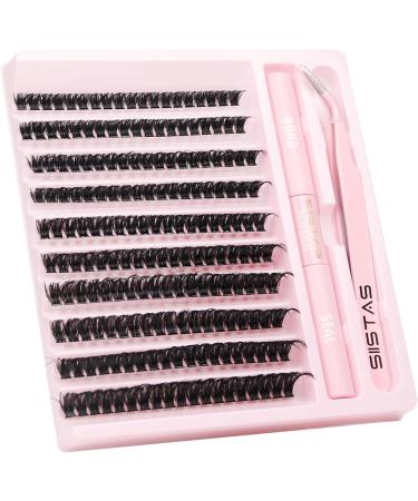 D.I.Y. Eyelash Extension Kit - 200pcs Individual Lash Clusters, D Curl Volume Cluster Lashes with Bond, Seal, Tweezers - Home Application | 80D Kit - Buy Online on GoSupps.com