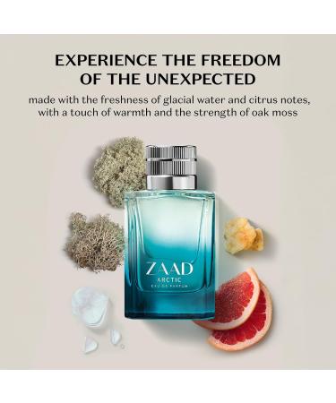 O Botic rio Zaad Arctic Eau de Parfum for Men Invigorating Scent of the Arctic 3.2 Ounce - Buy Online on GoSupps.com