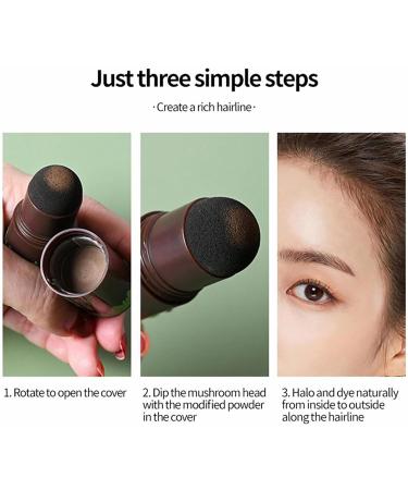 Root Touch Up Hair Powder Stick - Waterproof Longlasting for Thicker Fuller Look - Cover Grey Hair - BLACK - Buy Online on GoSupps.com