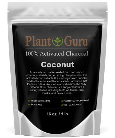 Activated Charcoal Powder 1 lb. COCONUT - Food Grade Kosher Non-GMO - Teeth Whitening, Facial Mask and Soap Making. Promotes Natural Detoxification and Helps Digestion