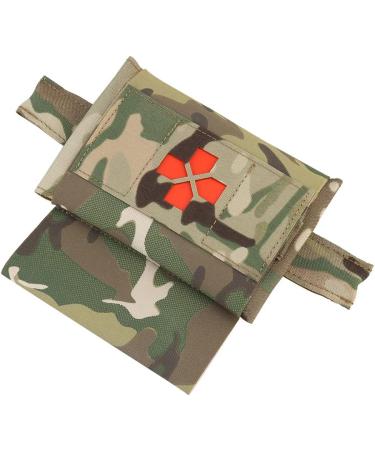 2-in-1 Small IFAK Pouch MOLLE Belt | Tactical Mini First Aid Kit | Compact EDC Bag with Tourniquet Holder | Multicam - Buy Online on GoSupps.com