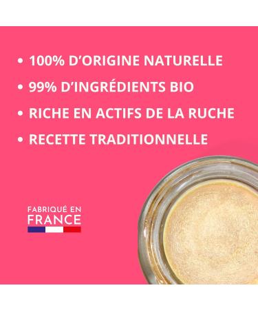 PROPOLIA - Organic - Universal Balm - Multi-use care for body face hair & beard - Beeswax Honey Pollen & Propolis - 100% natural - Made in France - 60 ml - Buy Online on GoSupps.com