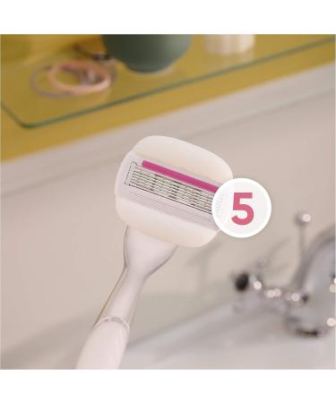 Gillette Venus Comfortglide Sugarberry Razor for Women | 5-Layer Blade + 1 Replacement Blade | Perfect Women's Gift for Smooth Shaving - Buy Online on GoSupps.com