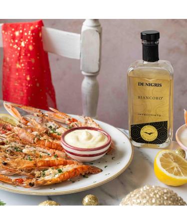 De Nigris Condiments BiancOro | Condiment Vinaigre Aigre-doux | Vinaigre Balsamique de Mod ne Aux Notes Fruit es | Condiments 250ml - Buy Online on GoSupps.com