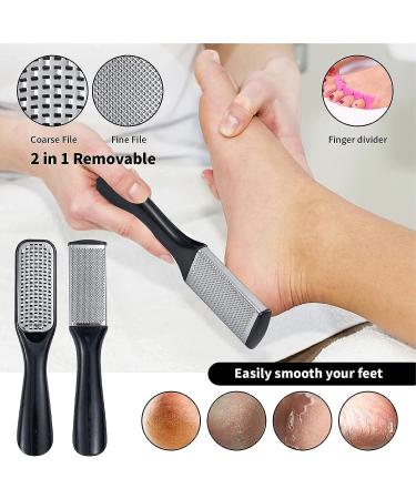 31Pcs Foot & Hand File Pedicure Tools Kit - Dead Skin Removal & Nail Maintenance Set in Storage Box for Men, Women - Salon Quality Gift - Buy Online on GoSupps.com