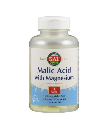 KAL Malic Acid with Magnesium 120 Tablets