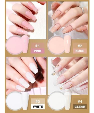 21 PCS Acrylic Nail Kit - EBANKU Acrylic Powder Set with Glitter, Rhinestones, Polish, Brush, Tips - Nail Art Supplies for Women and Girls DIY - Buy Online on GoSupps.com