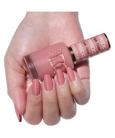 DND DC Gel Polish Set - Pink Collection | UV/LED Gel & Air Dry Nail Lacquer Duo - Chip-Free Ash Rose - 0.5 Fl Oz Each - International Shipping Available - Buy Online on GoSupps.com
