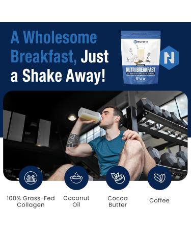 NutriBreakfast by Nutrillermo | Keto Collagen Protein Powder Bundle Chocolate Vanilla & Coffee | Grass-Fed Collagen with MCT Oil & Coconut Creamer | Energy Focus & Wellness Support - Buy Online on GoSupps.com