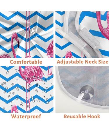 Beard Bib Apron for Men | Waterproof Hair Catcher & Grooming Cloth - Flamingo Print - Buy Online on GoSupps.com