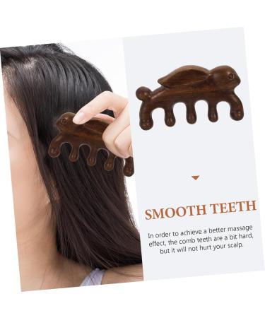 Collbath Green Sandalwood Massage Comb - Antistatic Scalp Gua Sha & Hair Comb for Women - Circulation & Relaxation - Buy Online on GoSupps.com