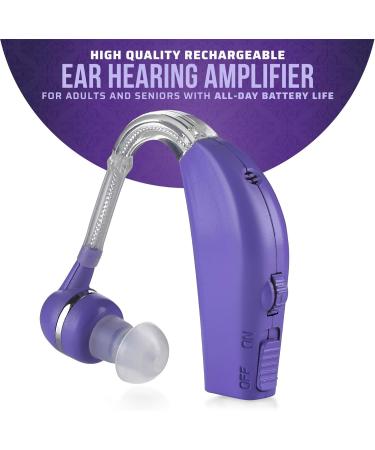 High-Quality Digital Set for Adults & Seniors - All-Day Battery Life Personal Device (Pair Purple) - International Shipping Available - Buy Online on GoSupps.com