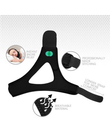 Anti Snoring Chin Strap for Medium/Large Heads - Stop Snoring, Sleep Aid for Mouth Breathers - Men & Women - Buy Online on GoSupps.com