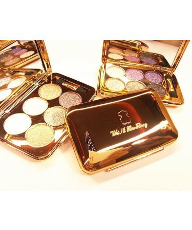 Sparkle Eyeshadow Palette - 6 Colors Glitter | Long Lasting, Waterproof & Sweatproof | Professional Nudes & Neutrals | Gold Smoky Eye Palette (05) - Buy Online on GoSupps.com