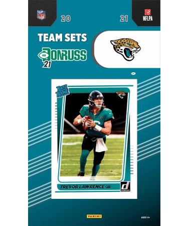 Jacksonville Jaguars 2021 Donruss Factory Sealed 13 Card Team Set with Trevor Lawrence Rated Rookie Card #251