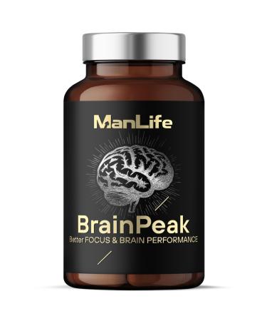 ManLife Lion s Mane + Ginkgo biloba + Gotu kola + Rhodiola + Guarana | 60 gels | BrainPeak ManLife