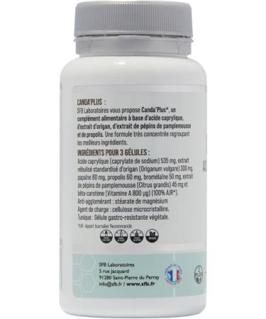 Canda'plus Intestinal Balance Antifungal Synergy (Candida Albicans) Caprylic Acid Oregano 60 Capsules SFB Laboratoires - Buy Online on GoSupps.com