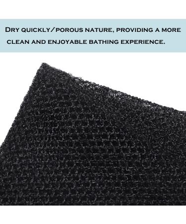African Mesh Peeling Sponge - 4 Piece Body Scrubber Set for Deep Cleansing and Exfoliation - Buy Online on GoSupps.com