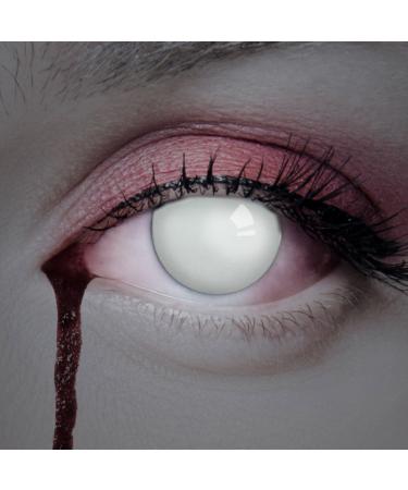 Aricona White Colored Contact Lenses - Annual Prescription-Free Halloween Horror Lenses - International Shipping - Buy Online on GoSupps.com