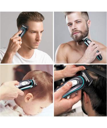 Professional Hair Clippers Hair Cutting Kit for Men Child Electric USB Rechargeable Beard Trimmer Cordless Low Noise Beard Shaver Kids Adult Daily Travel Use - Buy Online on GoSupps.com