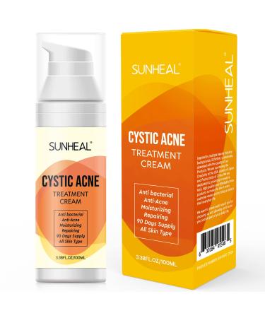 Cystic, Hormonal, and Severe Acne Treatment Cream for Teens & Adults Acne Treatment with Special Anti Acne Ingredients designed in USA and formulated in Japan (100ml/3.38oz) kk7